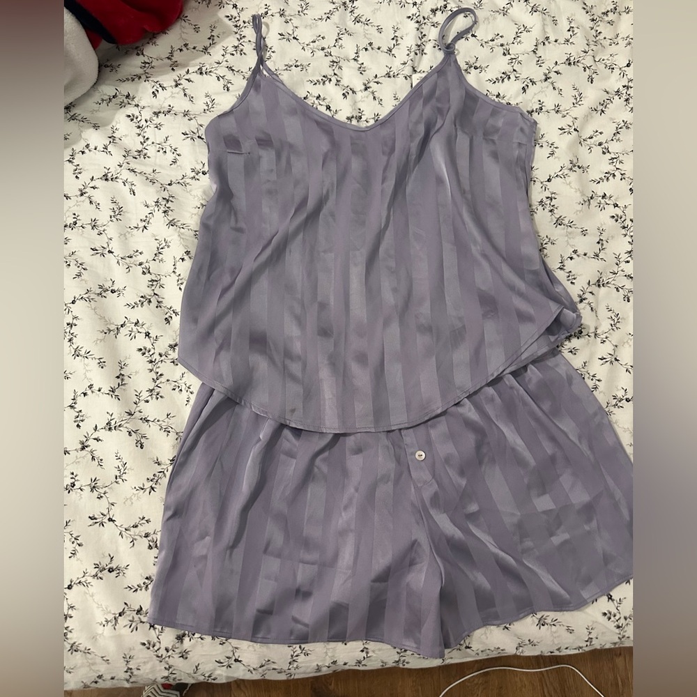 Danskin Lavender Striped Sleepwear Set